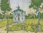 Auvers Town Hall on 14 july 1890 Vincent Van Gogh